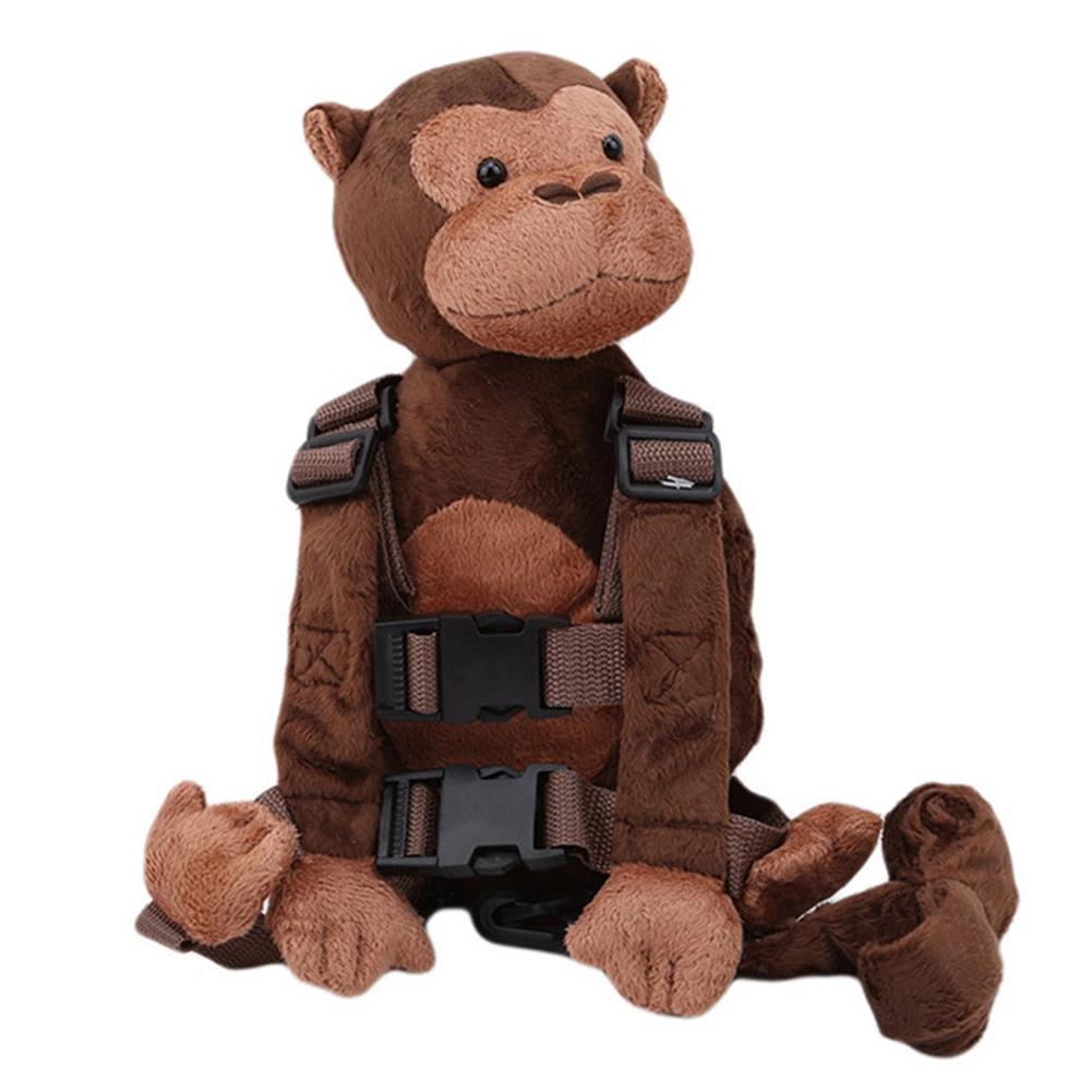 Lovely Kids&prime; Camping Bag Soft Monkey Backpack