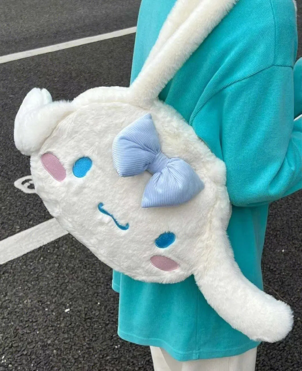 Sanrio Handbag Kulomi Cinnamoroll Hello Kitty Plush Toted Bag Kids Shopping Bag