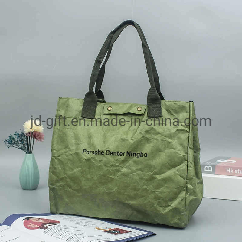 High Quality Washable Tyvek Custom Logo Waterproof DuPont Tote Bags