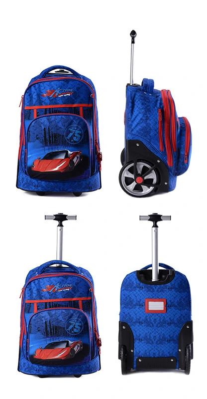 New Cartoon Cheap Kids Popular Children Travel Trolley Luggage School Bag