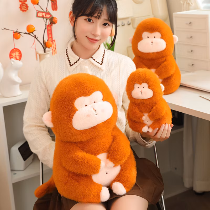 2024 New Arrival Cute Monkey Plush Toys Doll Claw Machine Souvenir Gifts