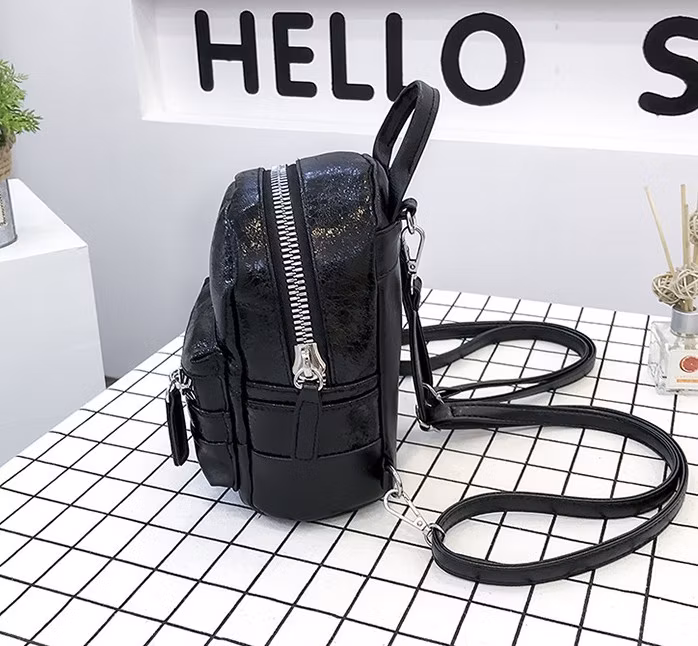 New PU Soft Leather Backpack Sequin Backpack Small Ladies Backpacking