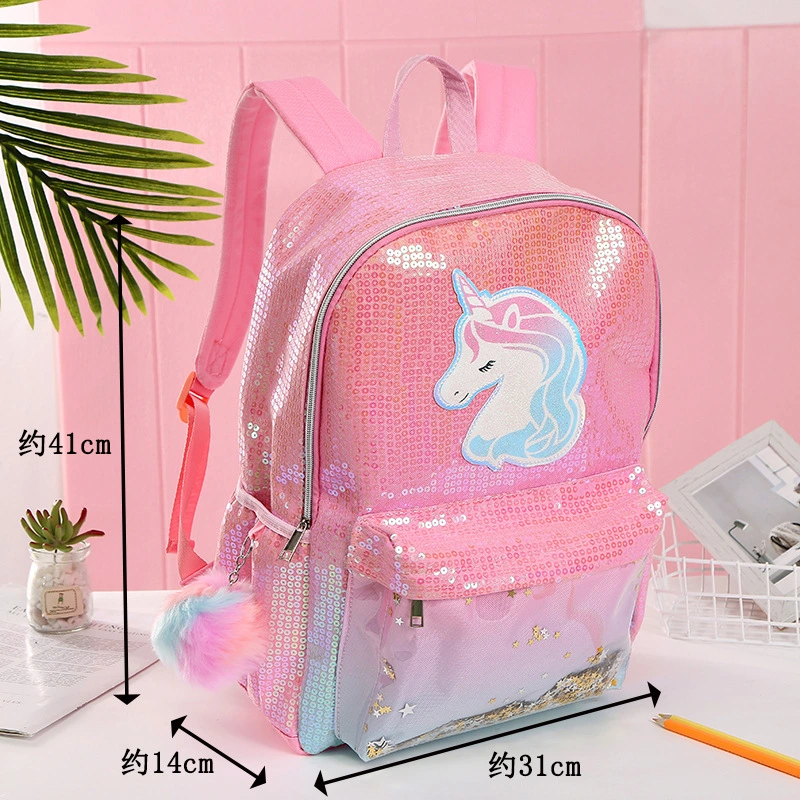 Cute Toddler School Backpack Sequin Bag 3D Cartoon Animal Bag Unicorn Bag