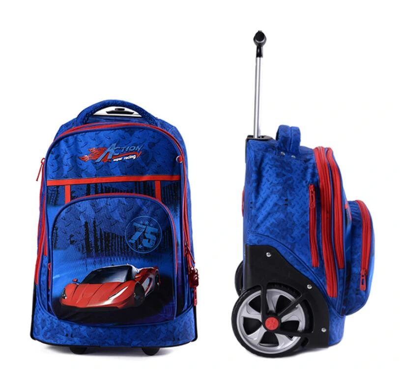 New Cartoon Cheap Kids Popular Children Travel Trolley Luggage School Bag