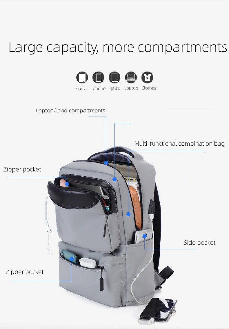 Outdoor Work Sports Men Travel School Bag Laptop Backpack