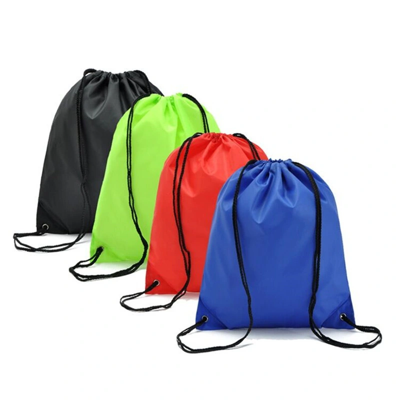 Custom Polyester Draw String Bag Knapsack Drawstring Backpacks Sports Bags