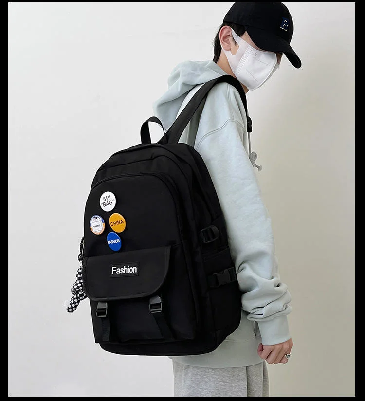 Large Capacity Waterproof Fashion Laptop Backpack Classical for Teen Kid Student