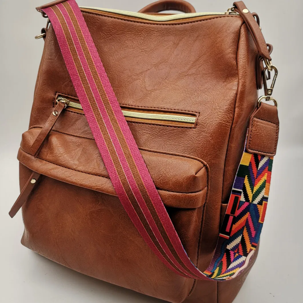 Brown All-Match Fashion Extra Large Capacity Backpack