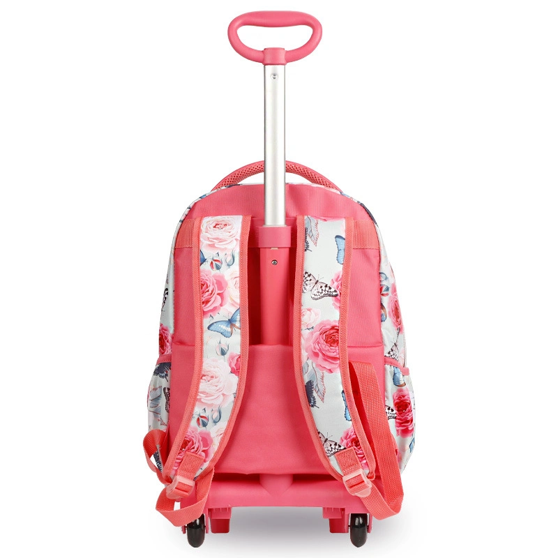 High Quality Trolley Bag School Girl 3 in 1 Set Glitter Children School Bags Kids