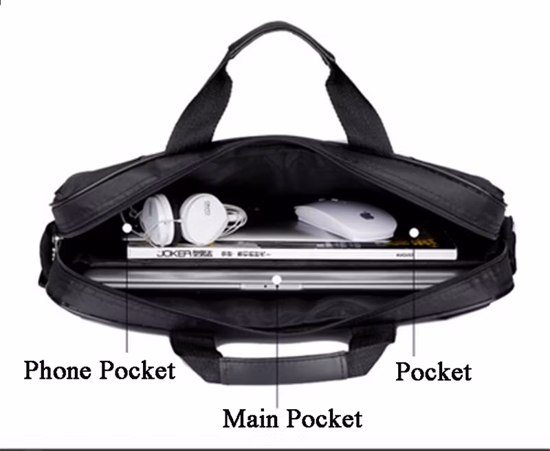 Customized Portable Business 13 14 15 16 Inch iPad Notebook MacBook Computer Handle Messenger Briefcase Travel Polyester Nylon Oxford Laptop Shoulder Tote Bag