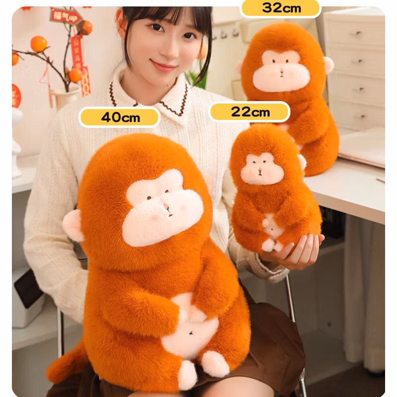 2024 New Arrival Cute Monkey Plush Toys Doll Claw Machine Souvenir Gifts