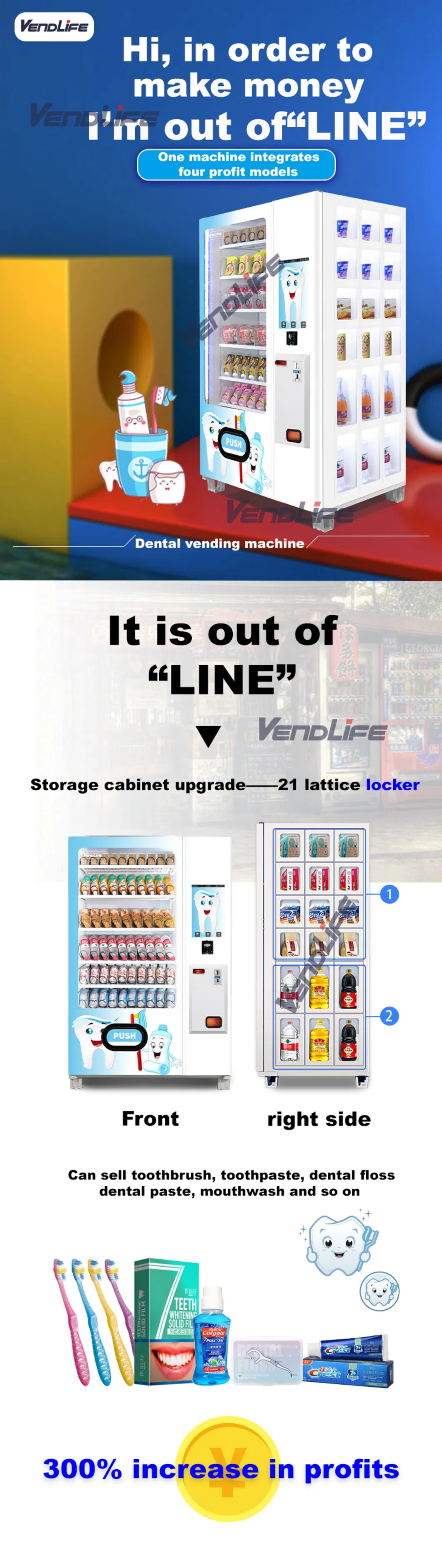 Toothpaste Toothbrush Daily Use Staff Vendlife Vending Machine