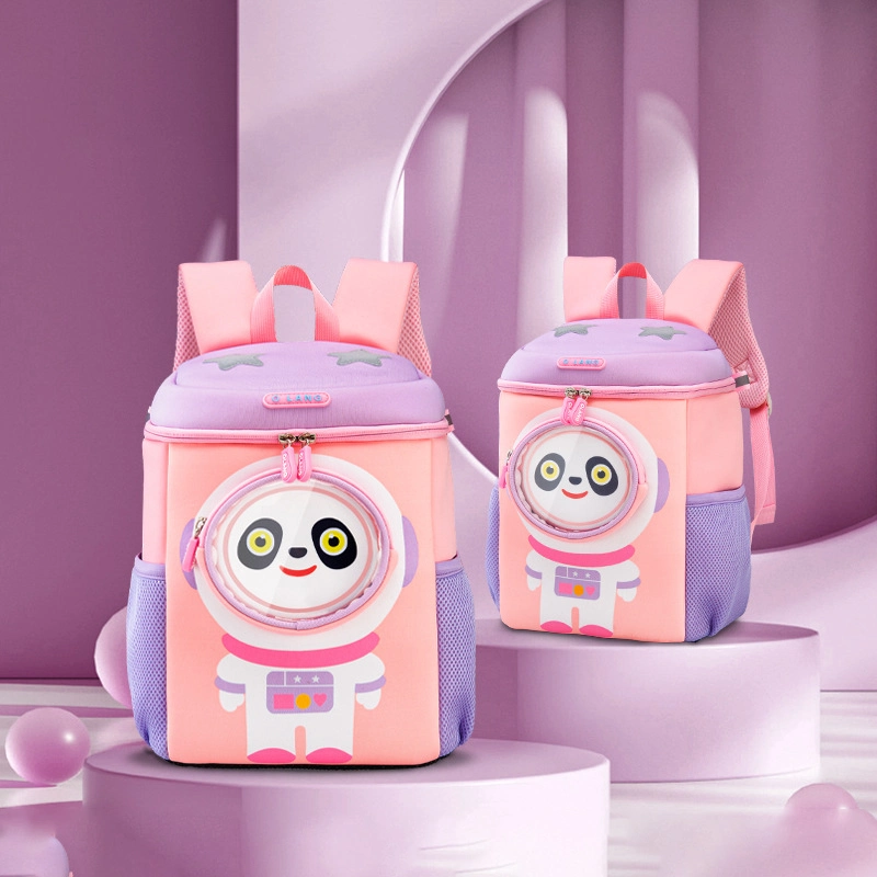 Children&prime;s Schoolbag Cartoon Cute Panda Robot Animal Backpack Leisure Bag Girl Schoolbag Small Backpack