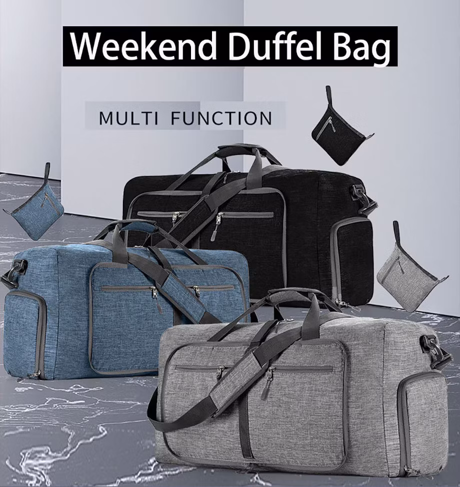 Foldable Light Weight Carry-on Sport Gym Large Capacity Weekend Duffel Luggage Bag