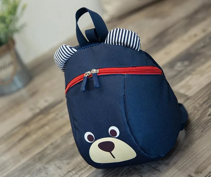 Cartoon Animals Design Kids School Plush Backpack Children Bags Fashion Bear with Anti Lost Straps Backpacks Wholesale