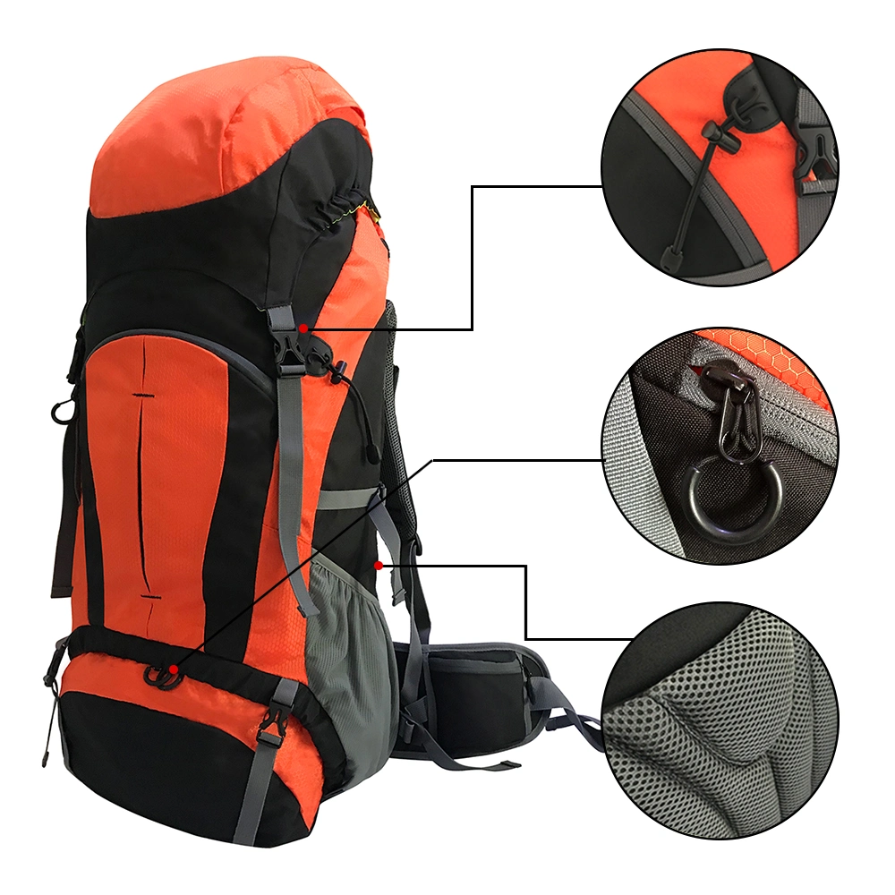 Wholesales Customized Large Capacity Rainproof Hiking Camping Mountaineering Backpack