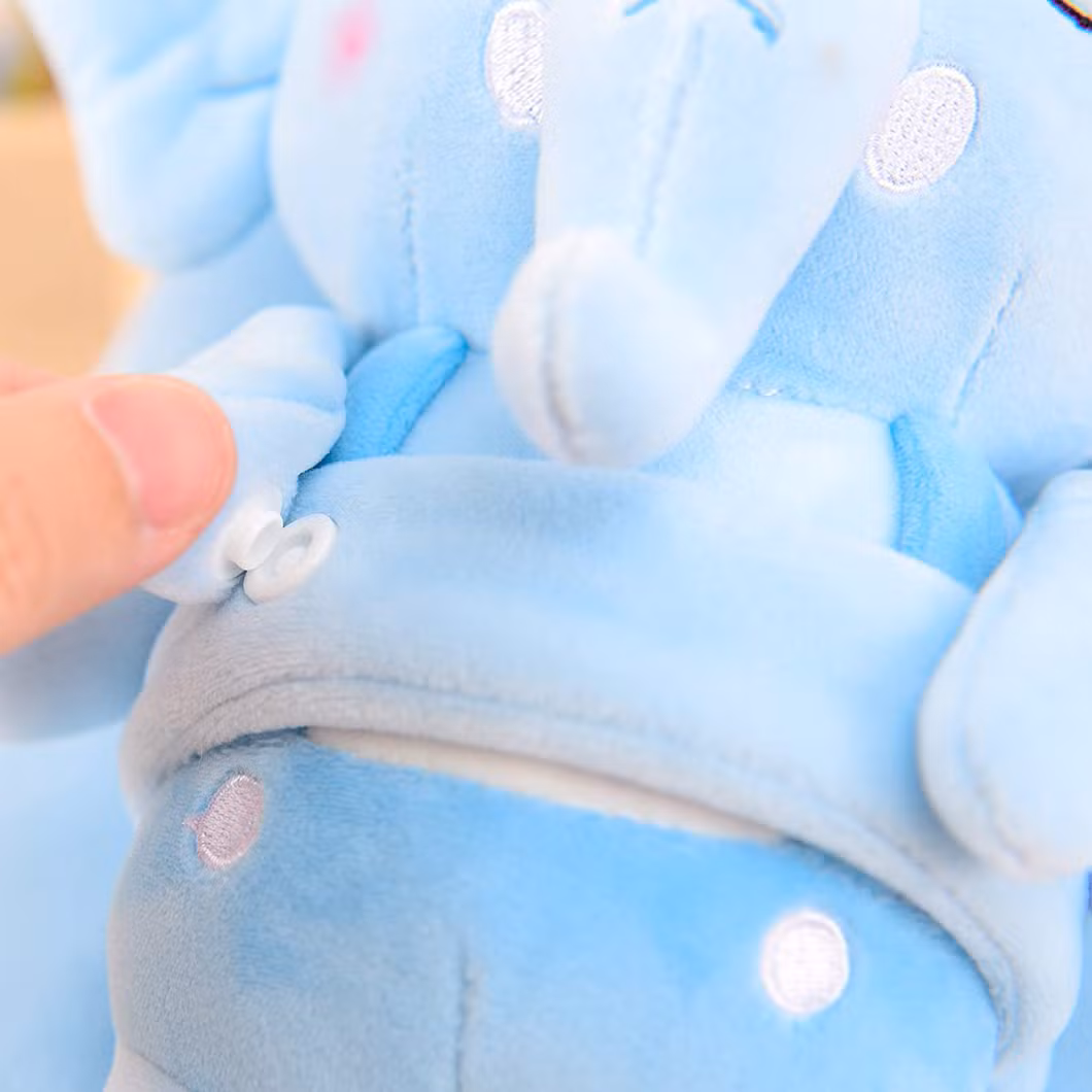Elephant Animal Toddler Backpacks Bag with Toy Light Blue