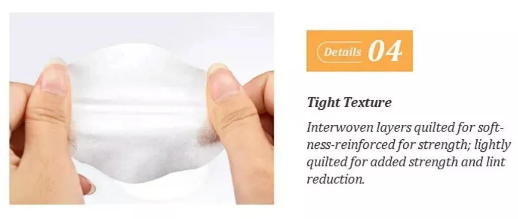 100% Cotton Widely Used Soft Square Round Cosmetic Cotton Pad for Medical Use or Daily Makeup Cosmetic Puff Swab Popular in France, Korea Style Cotton Puffs