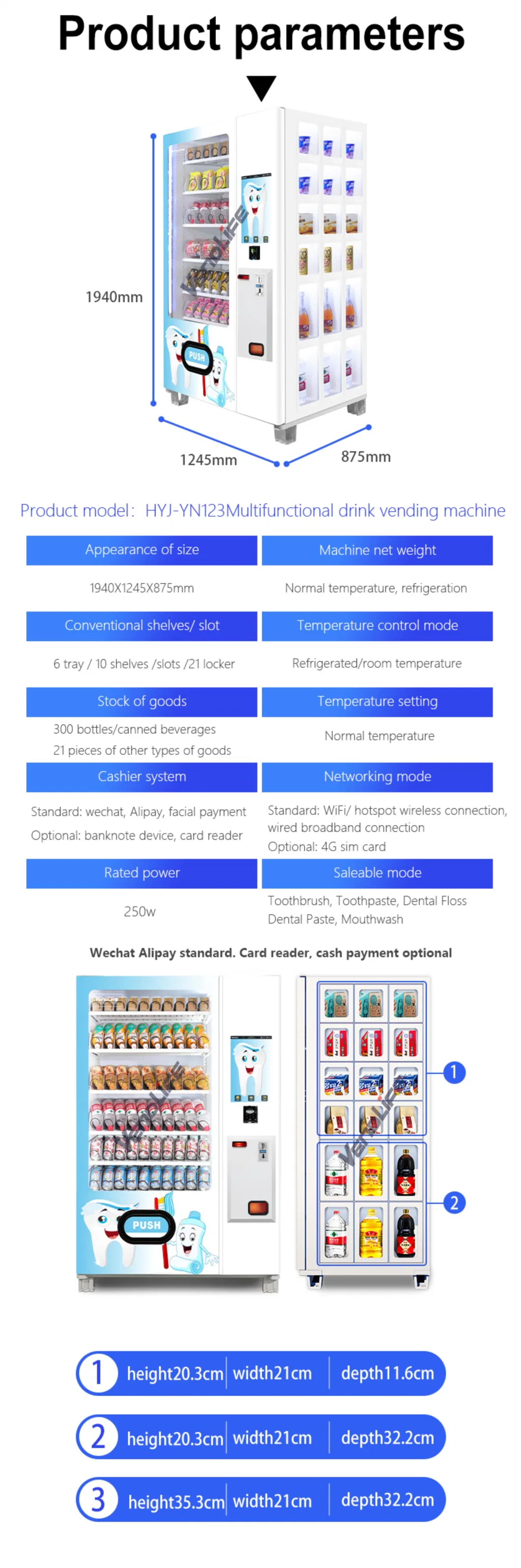 Toothpaste Toothbrush Daily Use Staff Vendlife Vending Machine