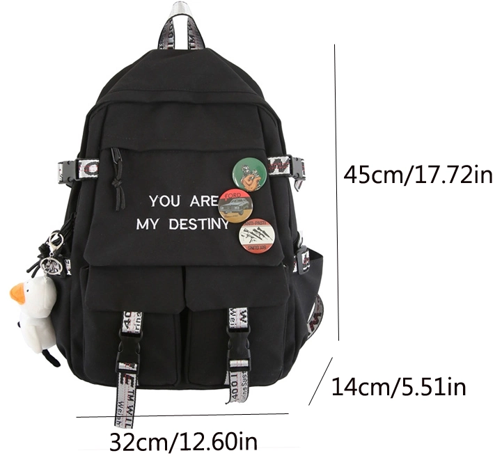 Teenage Kids Nylon School Bags College Students Leisure Laptop Backpack