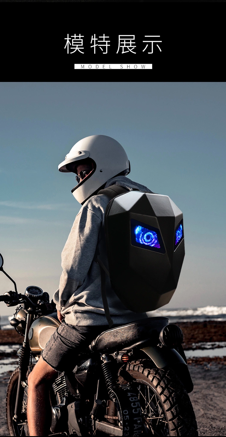 Fashion LED Motorcycle Riding Backpack