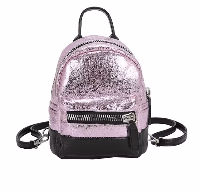 New PU Soft Leather Backpack Sequin Backpack Small Ladies Backpacking
