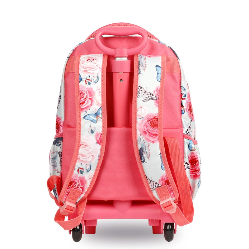 High Quality Trolley Bag School Girl 3 in 1 Set Glitter Children School Bags Kids