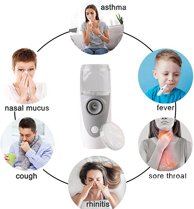 Handheld Personal Steam Inhalers Portable Nebulizer Steam Inhaler for Travel or Home Daily Use