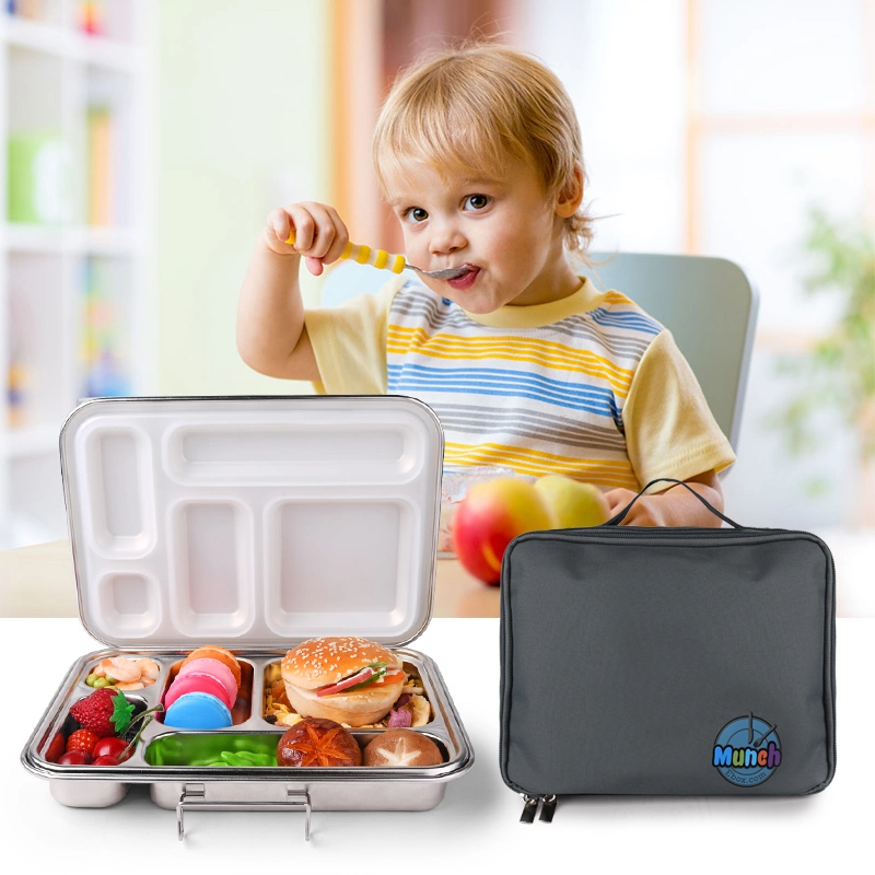 Aohea Children Kids School Office Portable Bento Box Lunch Bag