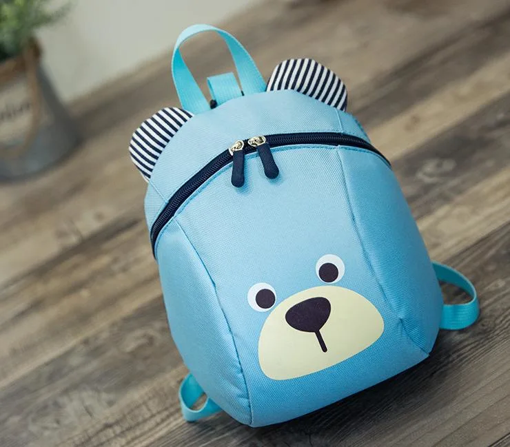 Cartoon Animals Design Kids School Plush Backpack Children Bags Fashion Bear with Anti Lost Straps Backpacks Wholesale