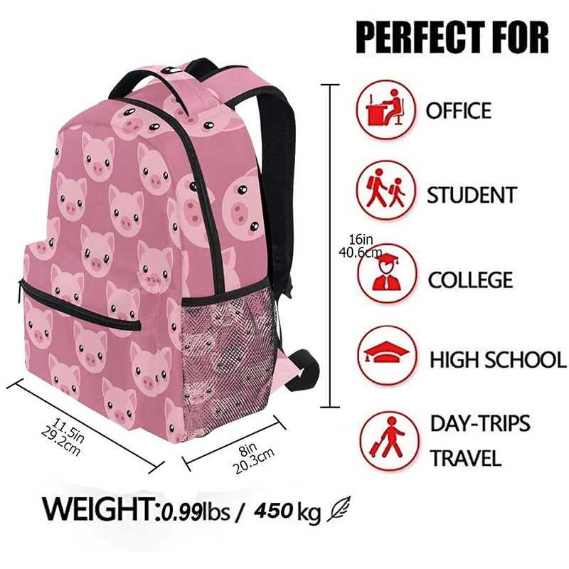 Custom Water-Resistant Animal Outdoor Kids Student Cartoon School Backpack Bags