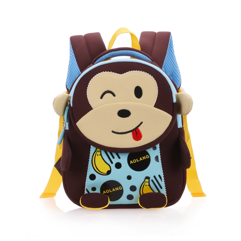 Wholesale Eco-Friendly Animal - Monkey Backpack Kids Cute Neoprene School Bag