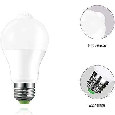 12W 15W 18W LED 20W E27 de la luz de sensor de movimiento de la seguridad de la luz de noche Universal AC 110V 220V, el ahorro de energía bombillas LED decoración PIR ampolla