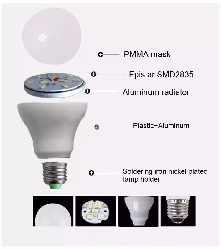 Hot Selling LED Light Bulb White 2835 LED Lamp E27/B22 Light Bulb Lamp Aluminum LED House Bulbs