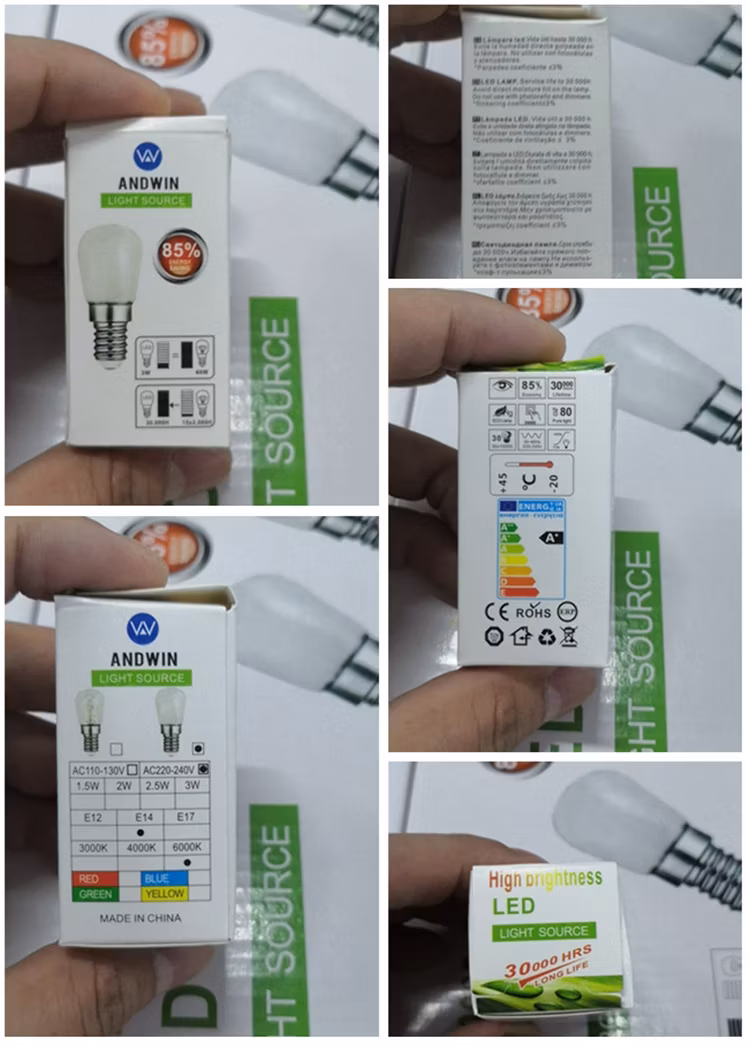 Refrigerator LED Bulb 1.5W-3W E14 OEM ODM Modern Design LED Light