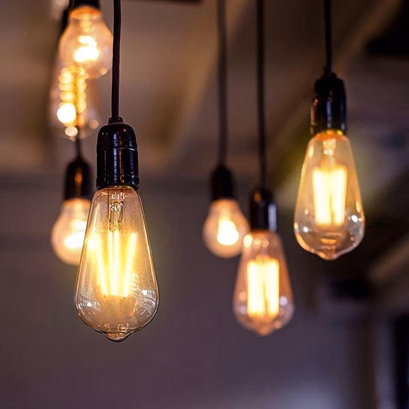 St64 LED Filament Bulb Energy Saving Lamp 10W LED Bulb Light with Ce RoHS Decorative Light Bulb