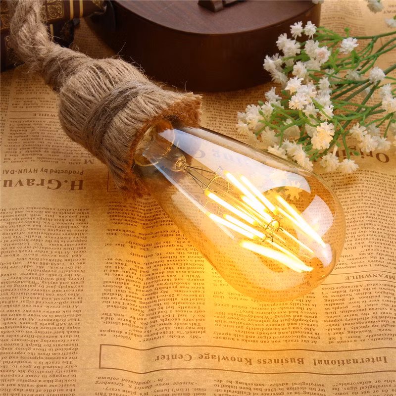 China Factory High Brightness 15W E27 Clear Glass Edison LED Filament Bulb Vintage St64 LED Light Bulb