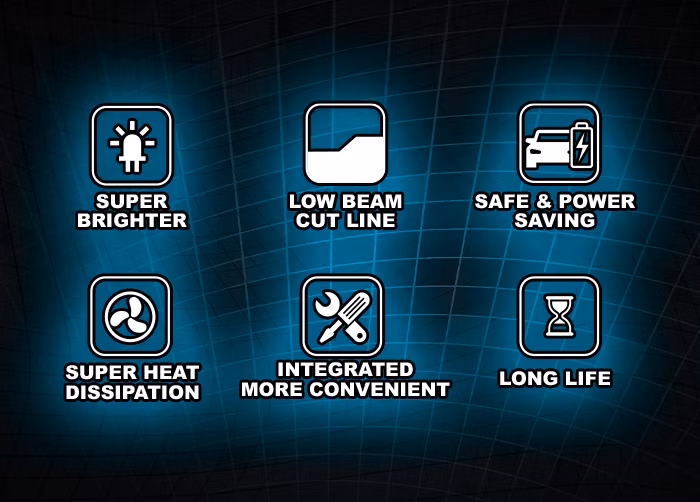 High Power LED Car Headlight Bulbs for Clear Vision