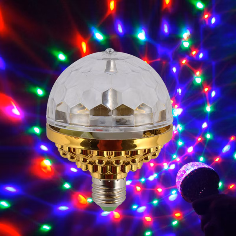 New Arrival LED Color Magic Ball Lights Rotating RGB Stage Light Bulb