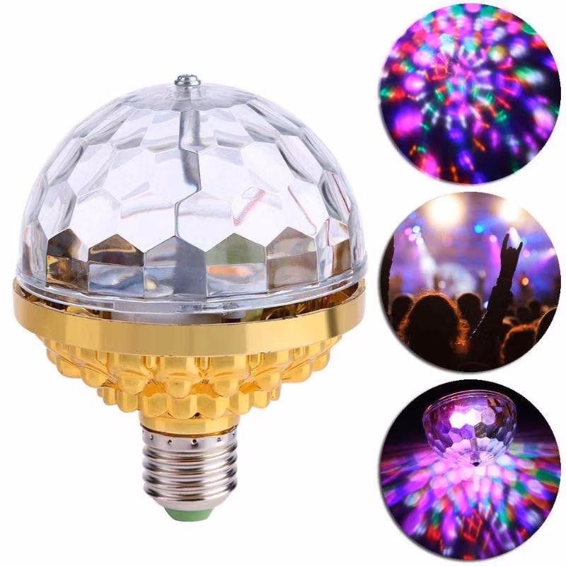 New Arrival LED Color Magic Ball Lights Rotating RGB Stage Light Bulb