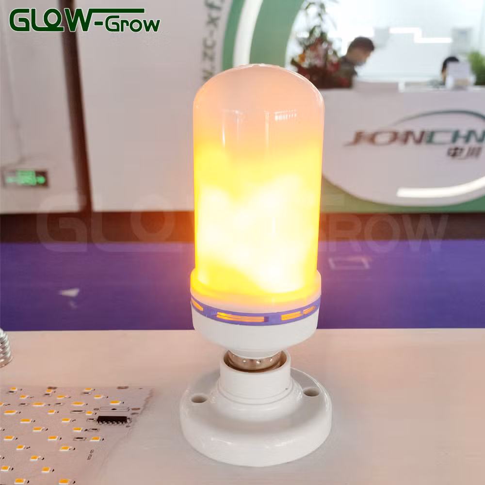 LED E27 Flame Lamp Fire Flicking Vintage Emulation Light LED Solar Bulb for Garden Decoration