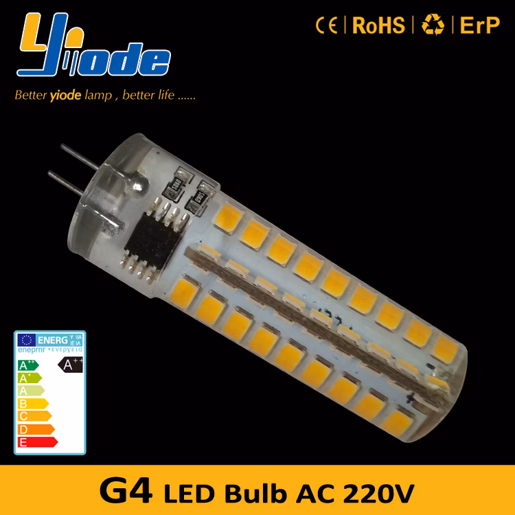 4W Bi Pin G4 220V 120V 4W Silicon LED Bulb