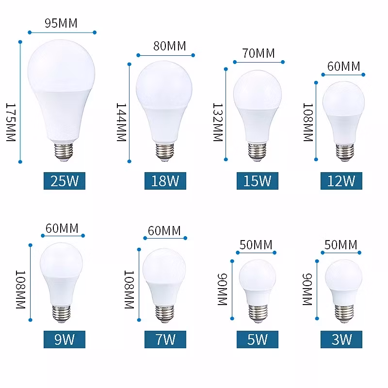 Hot Selling LED Light Bulb White 2835 LED Lamp E27/B22 Light Bulb Lamp Aluminum LED House Bulbs