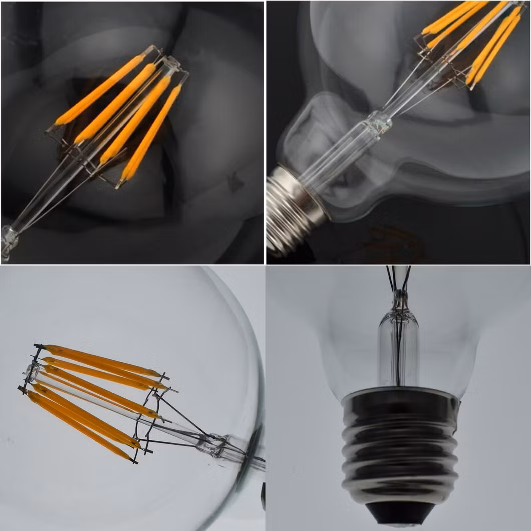 LED Filament Candle Clear Bulbs E12 LED Candelabra Bulbs 4W Torpedo Shape Warm Indoor Vintage Bulb