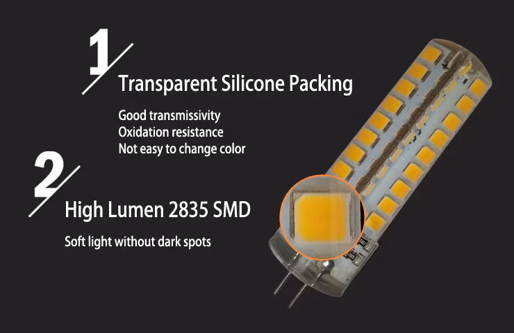 4W Bi Pin G4 220V 120V 4W Silicon LED Bulb