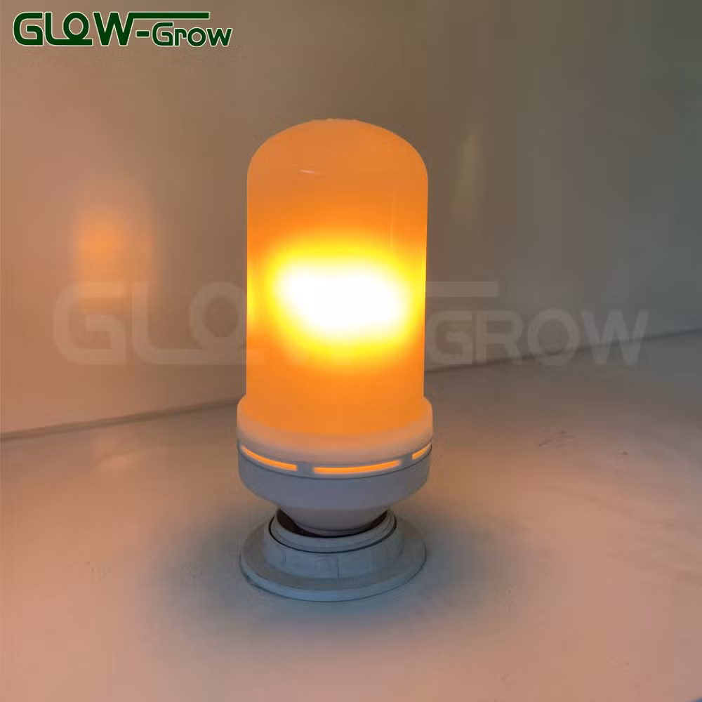 LED E27 Flame Lamp Fire Flicking Vintage Emulation Light LED Solar Bulb for Garden Decoration