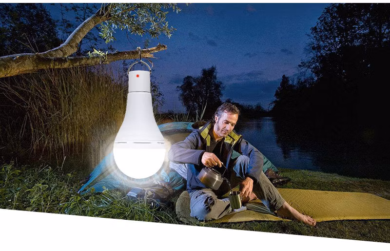 Portable LED Solar Bulb Light Emergency Light Outdoor Camping Light