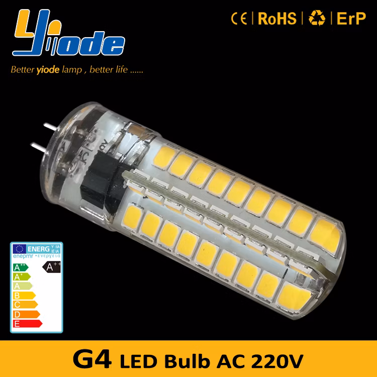 4W Bi Pin G4 220V 120V 4W Silicon LED Bulb