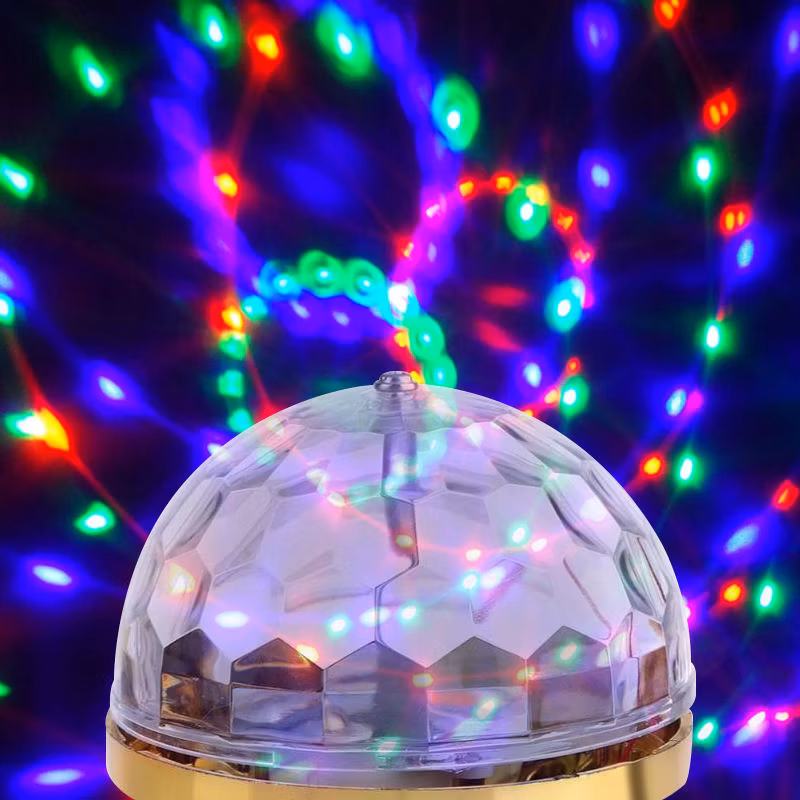 New Arrival LED Color Magic Ball Lights Rotating RGB Stage Light Bulb