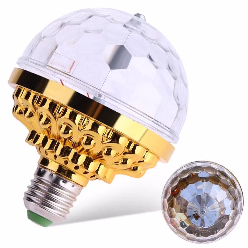 New Arrival LED Color Magic Ball Lights Rotating RGB Stage Light Bulb